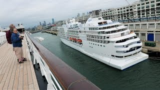 Boston Cruise Port Embarkation amp Scenic Boston Harbor Sailaway 4K [upl. by Wetzel374]