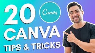 20 CANVA TIPS AND TRICKS  Canva Tutorial For Beginners [upl. by Lacagnia]