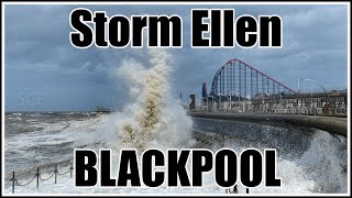 Storm Ellen Blackpool [upl. by Latsirk]