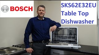 Bosch SKS62E32EU Table Top Dishwasher Demonstration [upl. by Atinet390]