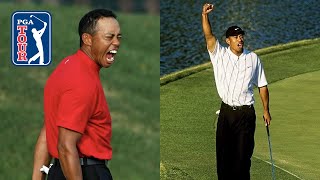 Tiger Woods craziest putts of his career [upl. by Korie267]