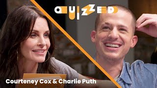 Charlie Puth Gets QUIZZED by Courteney Cox on Friends  Billboard [upl. by Ajax487]