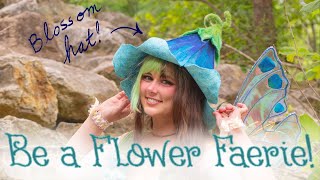 DIY Making a faerie blossom hat tutorial [upl. by Anierdna]