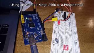 How to use Mega 2560 as ISP programmer for ATmega320p in Arduino IDE [upl. by Feldt]