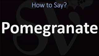 How to Pronounce Pomegranate 2 WAYS British Vs USAmerican English Pronunciation [upl. by Chally705]