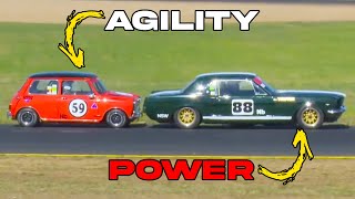 Mini ATTACKS Mustang  Brilliant Historic Battle [upl. by Nabru]