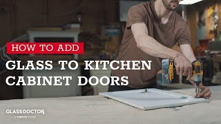 How to Add Glass to Kitchen Cabinet Doors [upl. by Annice]