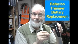 Babyliss Trimmer Battery Replacement [upl. by Ylloj]