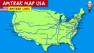 Amtrak map USA Understand Americas train routes [upl. by Barnaba]