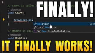 Fix Visual Studio Code Unity IntelliSense AutoComplete ACTUALLY Working Solution [upl. by Odille162]