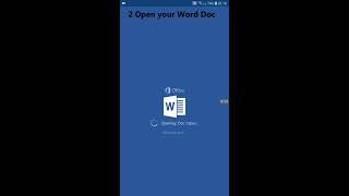 How to convert Word To PDF On Android Without installing apps [upl. by Ybsorc]