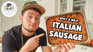 THE BEST Italian Sausage Recipe  From Scratch [upl. by Anircam]