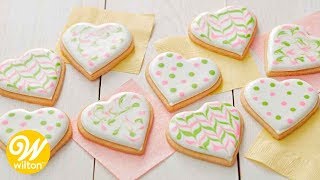 How to Decorate Cookies with Thinned Royal Icing  Wilton [upl. by Buhler]