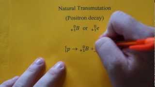 Writing Positron Decay Nuclear Equations [upl. by Finbar]