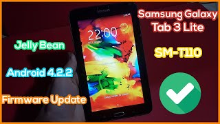 How to Samsung Galaxy Tab 3 Lite SMT110 Firmware Update to Android 422 Jelly Bean [upl. by Marybeth]