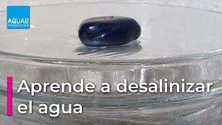 Aprende a DESALINIZAR agua  Experimentos [upl. by Eentirb]