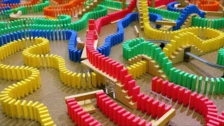 30 Minutes of DOMINOES FALLING  Most Satisfying ASMR Compilation [upl. by Tadio511]