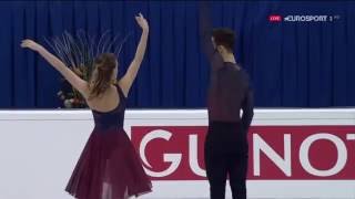 Gabriella Papadakis Guillaume Cizeron European Championships 2016 FD [upl. by Tarrsus]