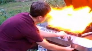 Danger in the Backyard Propane Grill Explosion [upl. by Notxam402]