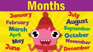 Months of the Year Song  Learn the 12 Months  Kindergarten Preschool amp ESL  Fun Kids English [upl. by Assirolc]