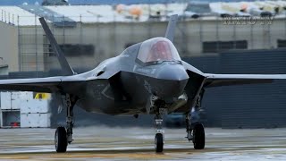 US Marine Corps F35B fighter jets arrive in Pohang for Freedom Flag exercise 241 [upl. by Eyar]