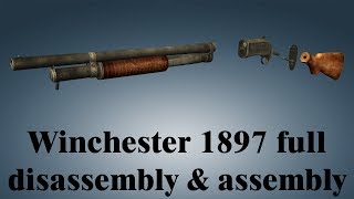 Winchester 1897 full disassembly amp assembly [upl. by Eikciv267]