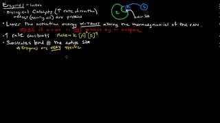 Enzymes Part 1 of 5  Introduction [upl. by Suedama]