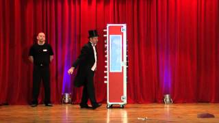 Amazing Magic RedBox  Cabinet Illusion by Markus magician [upl. by Blanca]