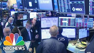 Stock Trading Halted After Markets Plunge At Market Open  NBC News [upl. by Ehsrop544]