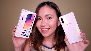 SAMSUNG GALAXY A50 UNBOXING amp REVIEW [upl. by Navek]