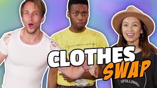 EXTREME CLOTHES SWAP CHALLENGE Squad Vlogs [upl. by Milah]