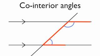 Angles in parallel lines cointerior angles [upl. by Catriona]