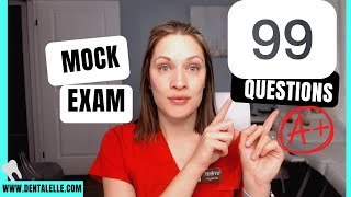 99 Questions Dental Assisting and Dental Hygiene Mock Exam Package [upl. by Akaya758]