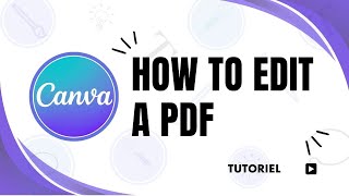 How to edit PDF file in Canva [upl. by Reivaj133]