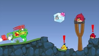 Bad Piggies  ANGRY BIRDS WAKE UP WHILE PIGGIES STEALING CRATE [upl. by Hoisch]