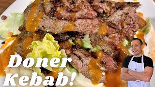 Homemade Doner Kebab Recipe  Better Than A Takeaway [upl. by Bowra]