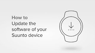 How to update the software of your Suunto device [upl. by Haikan]