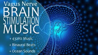 Vagus Nerve Stimulation Music Meditation 432Hz Binaural Beats vagal Neurostimulation [upl. by Tripp]