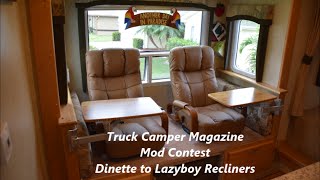 How to change an RV Dinette to Lazyboy Recliners [upl. by Yetnom213]