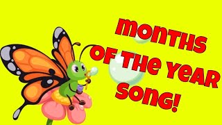 The Months of the Year A Nursery Rhyme Song for Kids [upl. by Enneirda348]