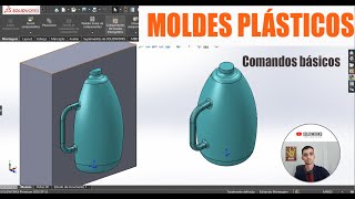 MOLDES NO SOLIDWORKS  COMANDOS BÁSICOS [upl. by Ahsekat810]