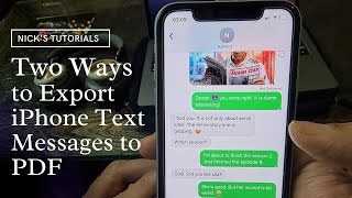 How to Export Text Messages from iPhone to PDF Two Easy Ways [upl. by Singhal363]