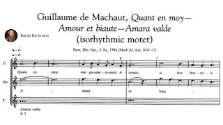 9 Music of the Middle Ages Isorhythmic motet de Machaut [upl. by Caputto557]