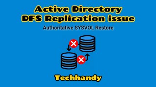 DFS Replication Issue  Authoritative SYSVOL Restore [upl. by Kehoe]