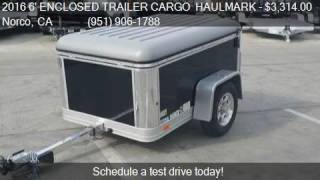 2016 6 ENCLOSED TRAILER CARGO HAULMARK FLEX 4 X 6 for sale [upl. by Octavla160]