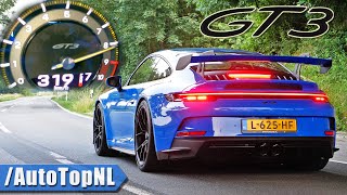 PORSCHE 911 GT3 992 0319KMH INSANE SOUND by AutoTopNL [upl. by Sonitnatsnoc720]