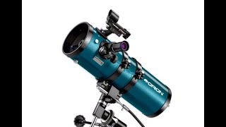 Orion StarBlast II 45 Equatorial Reflector Telescope Review  See the moon [upl. by Dalia]