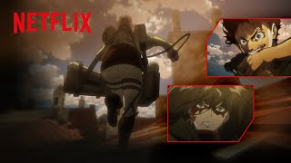 神作画  戦闘シーン  進撃の巨人  Netflix Japan [upl. by Gowon]