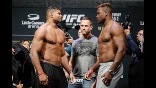 UFC 218 Alistair Overeem vs Francis Ngannou Staredown  MMA Fighting [upl. by Sartin]