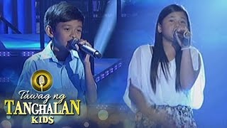 Tawag ng Tanghalan Kids Keifer Sanchez vs Reign Curthney Basa [upl. by Nyad458]